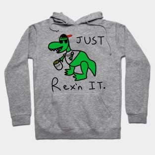 Cool Skater T-rex Hoodie